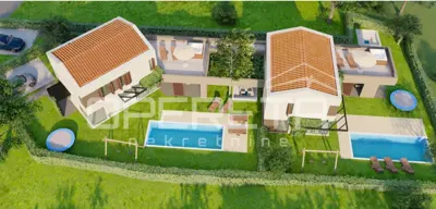 Građevinsko zemljište, Žbandaj kod Poreča, dozvola i projekt za vile - 3