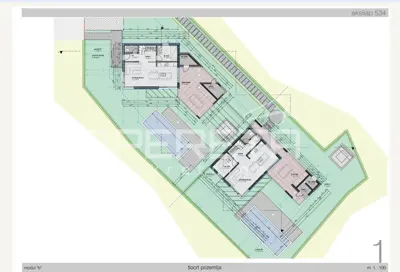Građevinsko zemljište, Žbandaj kod Poreča, dozvola i projekt za vile - 11