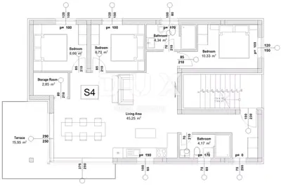 Apartment 147.37 m², Vir - sea view and roof terrace - 7