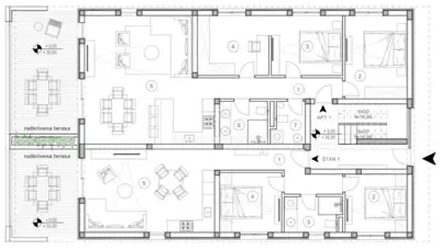 2-room apartment with a large garden on the ground floor, Novalja - 11
