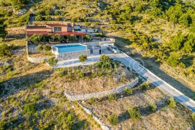 Vila 200 m², Dubrava kod Omiša, pogled na more - 5