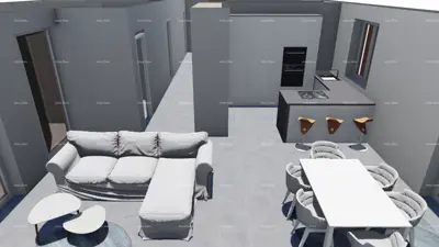 House under construction, Vozilići, pool and auxiliary building - 9