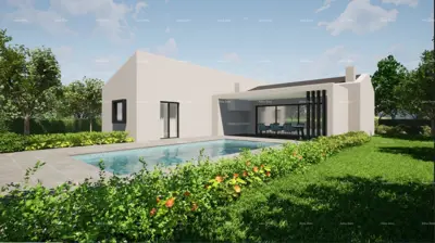 Erdgeschosshaus 120 m², Kršan, Pool und große Terrasse