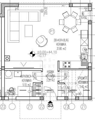 Mandre, DVOETAŽNI STAN S BAZENOM, 110 m² - 16