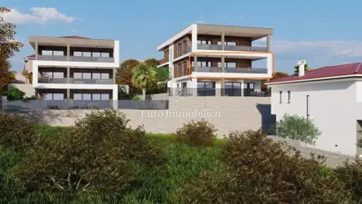 Stan 145 m², Vrbnik na otoku Krku, panoramski pogled na more - 2