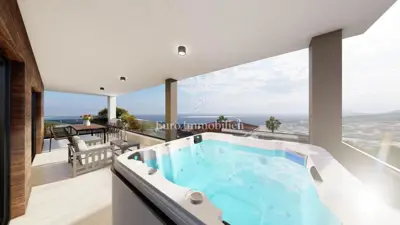Stan 145 m², Vrbnik na otoku Krku, panoramski pogled na more - 9