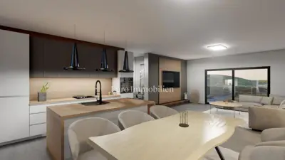 Stan 145 m², Vrbnik na otoku Krku, panoramski pogled na more - 12