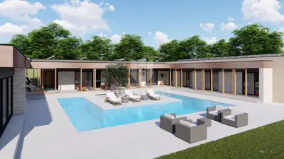 Građevinsko zemljište 4.500 m², Karigador - 2 km od mora - 10