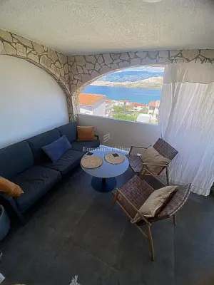 Haus 100 m², Pag - zwei Apartments und Meerblick - 12