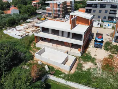 Vila s bazenom, Tar kod Poreča, pogled na more
