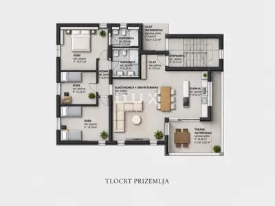 Wohnung 162 m², Zečevo Rogozničko - 100 m vom Meer - 25