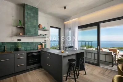 ISTRA, OKOLICA LABINA, ultra moderna vila sa panoramskim pogledom - 7