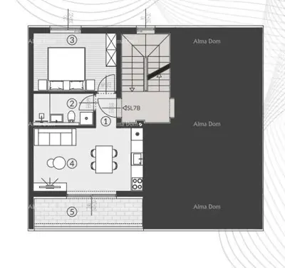 Prodaja stanova u novom stambenom kompleksu, Štinjan! SL7B - 15