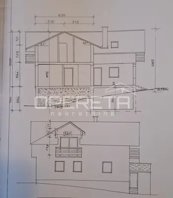 House 197 m², Črnomerec - quiet street in Fraterščica - 2