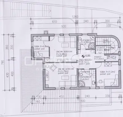 Kuća/villa 290 m², Pag centar, pogled na more i vrt - 24