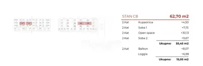Stan 63 m², Poreč okolica - pogled na more i balkon - 7