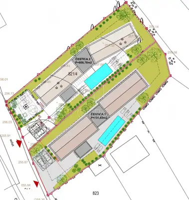 Smoljanci - Grundstück 808 m², Baugenehmigung - 25