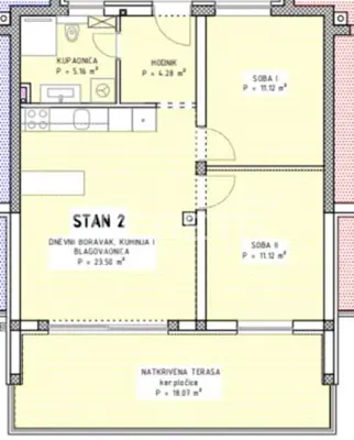 Apartment for sale in Murvica, 72 m² - 12