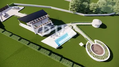 ISTRA, PIĆAN - Land with construction started for two houses, edge of the village, p - 6