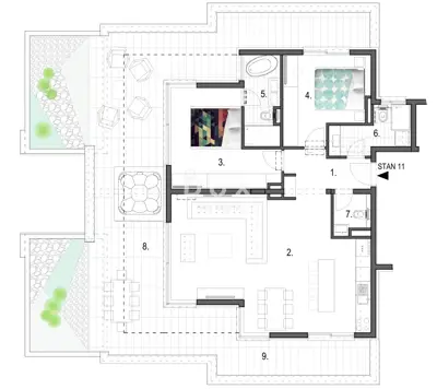 Penthouse 115 m², Primošten - 100 m from the sea and sea view - 5