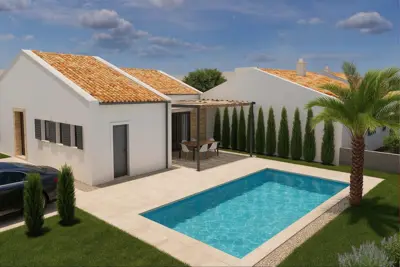 Kaštelir, new modern semi-detached house with pool, opportunity!