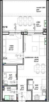Apartment for sale in Globetka, 46,5 m² - 6