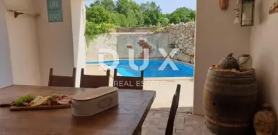 OTOK KRK, MALINSKA - Šarmantna kamena kuća s bazenom - 2