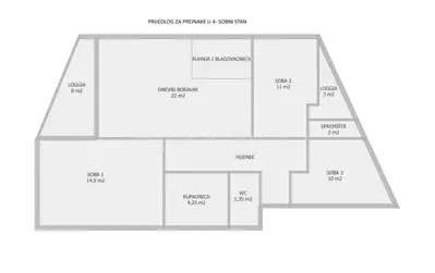 Stan 81 m², Trnje, Kruge - blizina tramvaja i sadržaja - 11