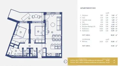 Apartman 95 m², Crveni Vrh kod Umaga, luksuzno naselje - 21