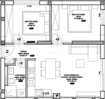 Vodice, Stablinac, prizemni stan, 68 m², u novogradnji - 6