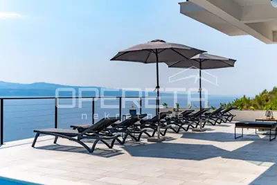 Vila 256 m², Čelina kraj Omiša, panoramski pogled na more - 7