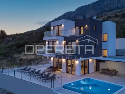 Vila 256 m², Čelina kraj Omiša, panoramski pogled na more - 8