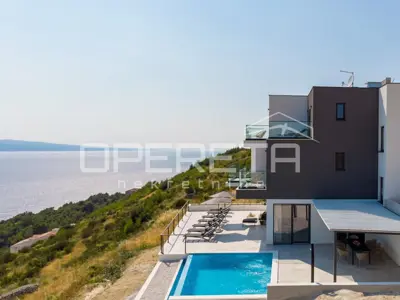 Vila 256 m², Čelina kraj Omiša, panoramski pogled na more - 6