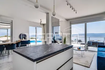 Vila 256 m², Čelina kraj Omiša, panoramski pogled na more - 14