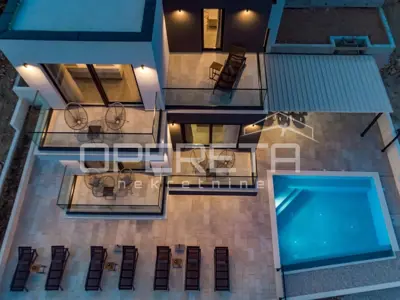 Vila 256 m², Čelina kraj Omiša, panoramski pogled na more - 19