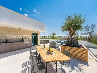 Villa, Zadar, am Strand und mit atemberaubendem Panoramablick auf das Meer - 8