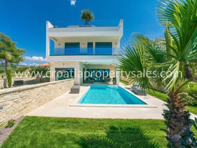 Villa, Zadar, am Strand und mit atemberaubendem Panoramablick auf das Meer - 11