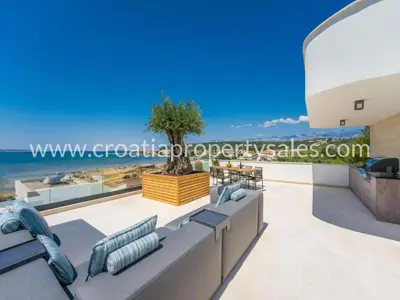 Villa, Zadar, am Strand und mit atemberaubendem Panoramablick auf das Meer - 12