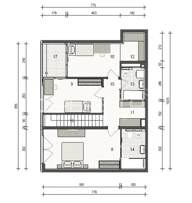 Stan 154 m², Trnje - dvoetažni, 4 sobe - 21