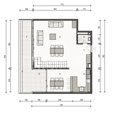 Stan 154 m², Trnje - dvoetažni, 4 sobe - 20