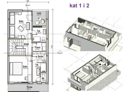 Building plot 1,220 m², Pirovac - 200 m from the beach - 9