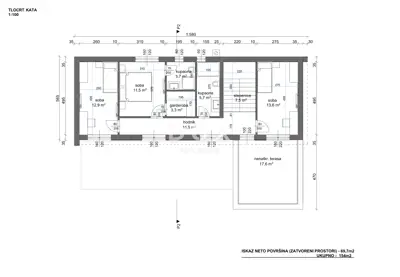 Building plot, Šišan - permit and project for a house with a pool - 4