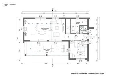 Building plot, Šišan - permit and project for a house with a pool - 5