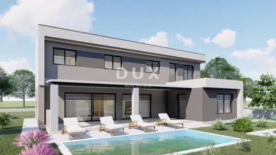 Building plot, Šišan - permit and project for a house with a pool - 2
