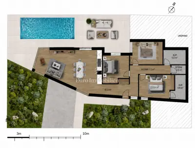 Kuća 104 m², Crikvenica - privatni bazen i okućnica 180 m² - 11