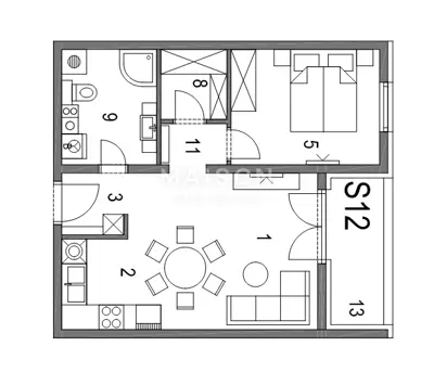 Apartment 48 m², Klinča Sela - new build and loggia - 11