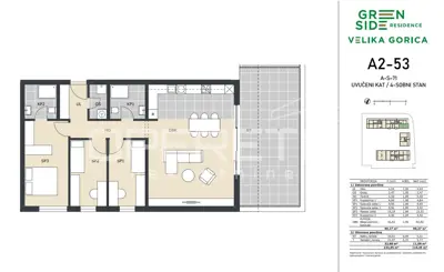 Stan 110 m², Velika Gorica, 4-sobni i terasa - 13