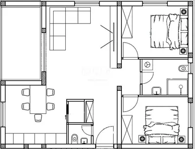 Wohnung 75,4 m², Pag - Meerblick und Loggia - 6