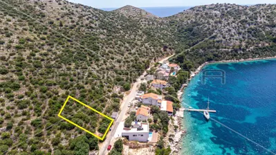 Baugrundstück 842 m², Skrivena Luka, Meerblick - 4