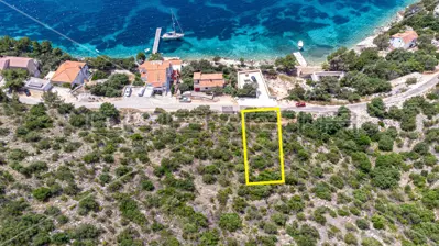 Baugrundstück 842 m², Skrivena Luka, Meerblick - 5